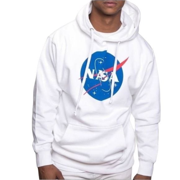 URBAN OUTFITTERS UNISEX NASA HOODIE WHITE - Picture 3 of 7
